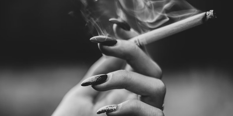 Smoking narrows the blood vessels